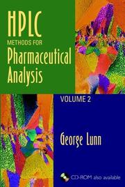 Cover of: HPLC Methods for Pharmaceutical Analysis VOLUME 2 A-D