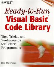 Cover of: Ready-to-Run Visual Basic(r) Code Library by Rod Stephens