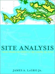 Cover of: Site Analysis by James A., Jr. LaGro