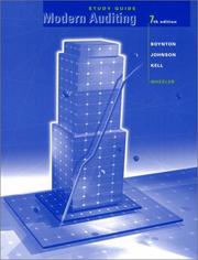 Cover of: Modern Auditing, Study Guide by William C. Boynton, Raymond N. Johnson, Walter G. Kell