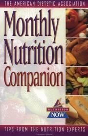 Cover of: Monthly Nutrition Companion by American Dietetic Association