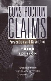 Cover of: Construction claims by Robert A. Rubin