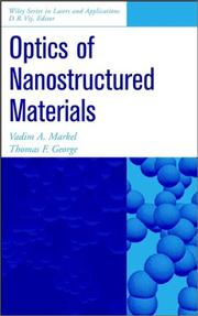 Cover of: Optics of Nanostructured Materials (Wiley Series in Lasers and Applications)