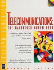 Cover of: Telecommunications: the Macintosh modem book