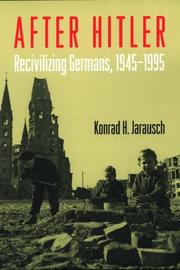 Cover of: After Hitler by Konrad Hugo Jarausch