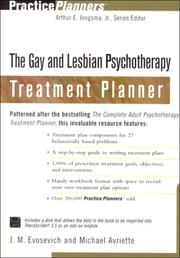 Cover of: The Gay and Lesbian Psychotherapy Treatment Planner (Practice Planners)