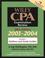 Cover of: Wiley CPA Examination Review, Volume 1, Outlines and Study Guidelines, 30th Edition, 2003-2004