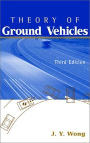Cover of: Theory of Ground Vehicles by J. Y. Wong