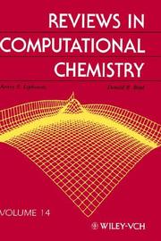 Cover of: Volume 14, Reviews in Computational Chemistry by 