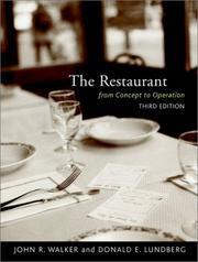 The restaurant by Walker, John R., John R. Walker, Donald E. Lundberg