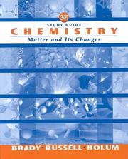 Cover of: Chemistry by James E. Brady, Joel W. Russell, John R. Holum