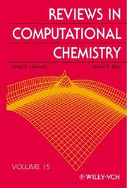 Cover of: Reviews in Computational Chemistry by Kenny B. Lipkowitz
