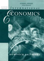 Cover of: International Economics by Dominick Salvatore