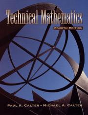 Cover of: Technical Mathematics