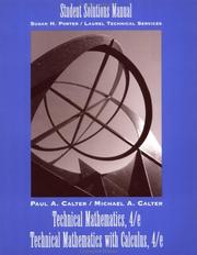 Technical Mathematics, 4th Edition and Technical Mathematics with ...