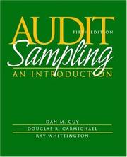 Cover of: Audit Sampling: An Introduction to Statistical Sampling in Auditing, 5th Edition