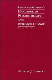 Cover of: Bergin and Garfield's Handbook of Psychotherapy and Behavior Change