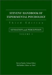 Steven's handbook of experimental psychology by Hal Pashler, Steven Yantis