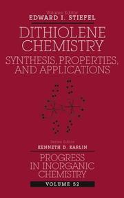 Cover of: Progress in Inorganic Chemistry, Dithiolene Chemistry by 