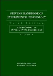 Cover of: Stevens' Handbook of Experimental Psychology, Methodology in Experimental Psychology