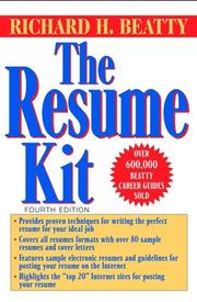 Cover of: The Resume Kit by Richard H. Beatty