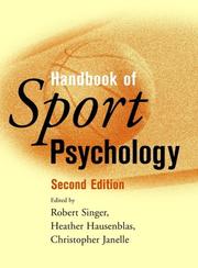 Cover of: Handbook of sport psychology