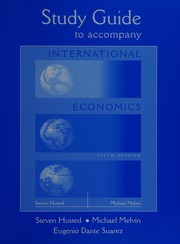 Cover of: Study guide to accompany International economics, 5th edition by Steven L. Husted