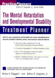 Cover of: The Mental Retardation and Developmental Disability Treatment Planner