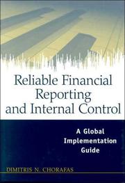 Reliable Financial Reporting and Internal Control by Chorafas, Dimitris N.