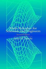 Cover of: Math refresher for scientists and engineers