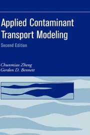 Cover of: Applied Contaminant Transport Modeling
