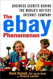 Cover of: The e-Bay Phenomenon: Business Secrets Behind the World's Hottest Internet Company