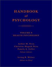 Cover of: Handbook of Psychology, Health Psychology (Handbook of Psychology) by 