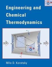 Cover of: Engineering and chemical thermodynamics