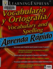 Cover of: Vocabulario y ortografía = Vocabulary and spelling.