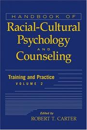 Cover of: Handbook of Racial-Cultural Psychology and Counseling, Training and Practice