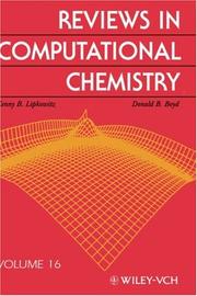 Cover of: Reviews in Computational Chemistry, Volume 16