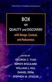 Cover of: Box on Quality and Discovery: With Design, Control, and Robustness