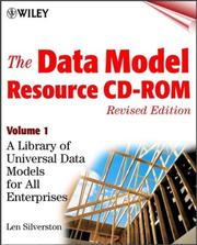 Cover of: The Data Model Resource CD, Vol. 1: A Library of Universal Data Models for All Enterprises