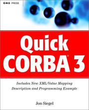 Cover of: Quick CORBA 3 by Jon Siegel