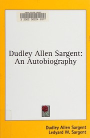 Cover of: Dudley Allen Sargent: an autobiography