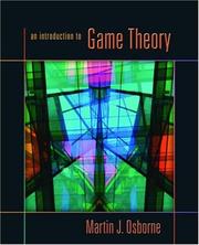 Cover of: An Introduction to Game Theory by Martin J. Osborne