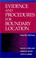 Cover of: Evidence and Procedures for Boundary Location