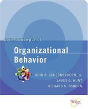 Cover of: Core concepts of organizational behavior by John R. Schermerhorn
