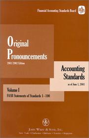 Cover of: 2001 Original Pronouncements, Volumes 1, 2 and 3