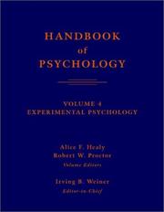 Cover of: Handbook of Psychology, Experimental Psychology (Handbook of Psychology)