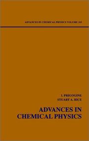 Cover of: Advances in Chemical Physics by Ilya Prigogine