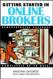 Cover of: Getting Started in Online Brokers by Kristine DeForge, Loren Fleckenstein
