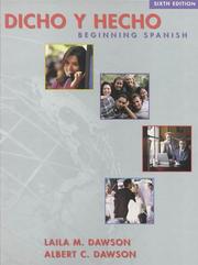 Cover of: Dicho y hecho, Student Text and CD : Beginning Spanish (6th edition)