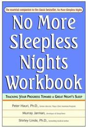 Cover of: No more sleepless nights workbook